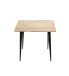 Beistelltisch >52956< in akazie, schwarz, Massivholz, Metall - 55x46x55 (BxHxT)
