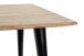 Beistelltisch >52956< in akazie, schwarz, Massivholz, Metall - 55x46x55 (BxHxT)