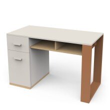 Schreibtisch >CAMILLIA< in grau - 120x76,5x59,8cm...