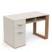 Schreibtisch >CAMILLIA< in grau - 120x76,5x59,8cm (BxHxT)
