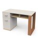 Schreibtisch >CAMILLIA< in grau - 120x76,5x59,8cm (BxHxT)
