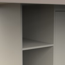 Etagenbett >CAMILLIA< in grau - 203,8x183x104,1cm (BxHxT)