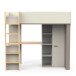 Etagenbett >CAMILLIA< in grau - 203,8x183x104,1cm (BxHxT)