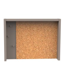 Wandpaneel >CAMILLIA< in grau - 70,4x42,5x12cm (BxHxT)