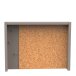 Wandpaneel >CAMILLIA< in grau - 70,4x42,5x12cm (BxHxT)