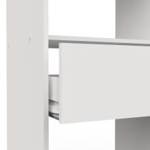 Vorhang-Schrank >CHICAGO< in weiß  - 113,8x191,5x50cm (BxHxT)