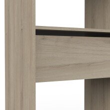 Vorhang-Schrank >CHICAGO< in Kronberg Eiche - 113,8x191,5x50cm (BxHxT)