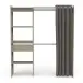 Vorhang-Schrank >CHICAGO< in Kronberg Eiche - 113,8x191,5x50cm (BxHxT)