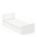Kinderbett >CLYDE< in Matt weiß - 210,1x72,8x99,9cm (BxHxT)