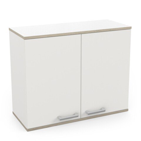 Hängeschrank >COOKING< in Matt weiß - 78,2x63,2x32,8cm (BxHxT)