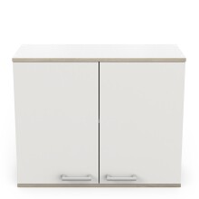 Hängeschrank >COOKING< in Matt weiß - 78,2x63,2x32,8cm (BxHxT)