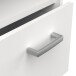 Hochschrank >CORALIE 3< in Matt weiß - 33,6x184,9x32,8cm (BxHxT)