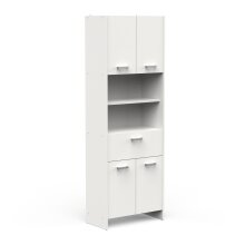 Hochschrank >CORALIE 3< in Matt weiß -...