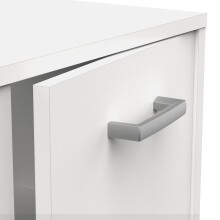 Waschbeckenunterschrank >CORALIE 3< in Matt weiß - 63,8x61,4x32,9cm (BxHxT)