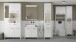 Waschbeckenunterschrank >CORALIE 3< in Matt weiß - 63,8x61,4x32,9cm (BxHxT)