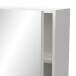 Badezimmerspiegelschrank >CORALIE 3< in Matt weiß - 57,3x76,9x16,2cm (BxHxT)