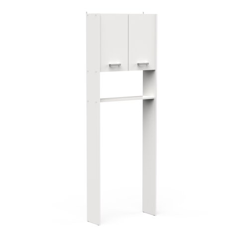 Umbauschrank >CORALIE 3< in Matt weiß - 63,8x184,9x19,4cm (BxHxT)