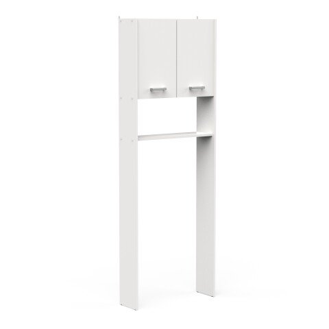 Umbauschrank >CORALIE 3< in Matt weiß - 63,8x184,9x19,4cm (BxHxT)