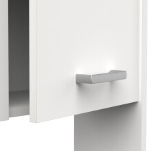 Umbauschrank >CORALIE 3< in Matt weiß - 63,8x184,9x19,4cm (BxHxT)