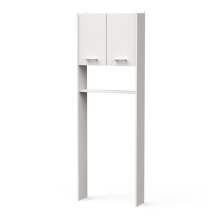 Umbauschrank >CORALIE 3< in Matt weiß - 63,8x184,9x19,4cm (BxHxT)