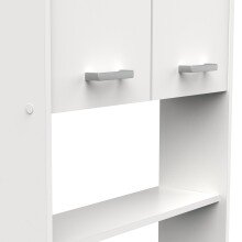 Umbauschrank >CORALIE 3< in Matt weiß - 63,8x184,9x19,4cm (BxHxT)