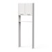 Umbauschrank >CORALIE 3< in Matt weiß - 63,8x184,9x19,4cm (BxHxT)