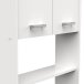 Umbauschrank >CORALIE 3< in Matt weiß - 63,8x184,9x19,4cm (BxHxT)