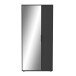 Schuhschrank >EBONY< in Schwarz strukturiert - 82,8x178,4x23,9cm (BxHxT)