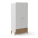 Kleiderschrank >EDAJ< in weiß  - 94,6x187,6x51,5cm (BxHxT)