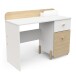 Schreibtisch >EDAJ< in weiß  - 103,4x80,1x43,5cm (BxHxT)