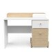 Schreibtisch >EDAJ< in weiß  - 103,4x80,1x43,5cm (BxHxT)