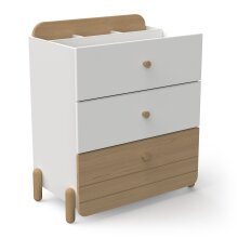 Schubkastenkommode >EDAJ< in weiß  -...