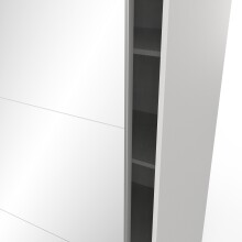Schiebetürenschrank >FAST4< in weiß  - 148x203x58,7cm (BxHxT)