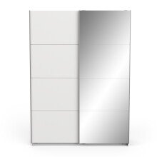 Schiebetürenschrank >FAST4< in weiß  - 148x203x58,7cm (BxHxT)