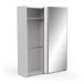 Schiebetürenschrank >FAST4< in weiß  - 148x203x58,7cm (BxHxT)