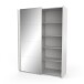 Schiebetürenschrank >FAST4< in weiß  - 148x203x58,7cm (BxHxT)