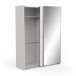 Schiebetürenschrank >FAST4< in weiß  - 148x203x58,7cm (BxHxT)