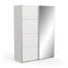 Schiebetürenschrank >FAST4< in weiß  - 148x203x58,7cm (BxHxT)