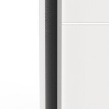 Schiebetürenschrank >GHOST< in Matt weiß - 116,5x203x59,8cm (BxHxT)