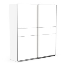Schiebetürenschrank >GHOST< in Matt weiß - 178,1x203x59,9cm (BxHxT)