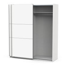 Schiebetürenschrank >GHOST< in Matt weiß - 178,1x203x59,9cm (BxHxT)