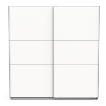 Schiebetürenschrank >GHOST< in Matt weiß - 194,5x203x59,9cm (BxHxT)