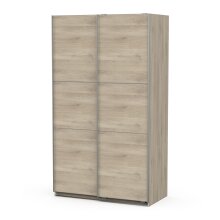 Schiebetürenschrank >GHOST< in Kronberg Eiche - 116,5x203x59,8cm (BxHxT)