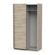 Schiebetürenschrank >GHOST< in Kronberg Eiche - 116,5x203x59,8cm (BxHxT)