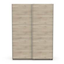 Schiebetürenschrank >GHOST< in Kronberg Eiche - 148x203x59,8cm (BxHxT)