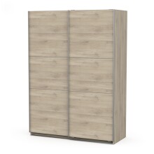 Schiebetürenschrank >GHOST< in Kronberg Eiche - 148x203x59,8cm (BxHxT)
