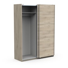 Schiebetürenschrank >GHOST< in Kronberg Eiche - 148x203x59,8cm (BxHxT)