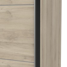 Schiebetürenschrank >GHOST< in Kronberg Eiche - 148x203x59,8cm (BxHxT)