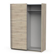 Schiebetürenschrank >GHOST< in Kronberg Eiche - 148x203x59,8cm (BxHxT)