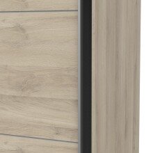 Schiebetürenschrank >GHOST< in Kronberg Eiche - 148x203x59,8cm (BxHxT)